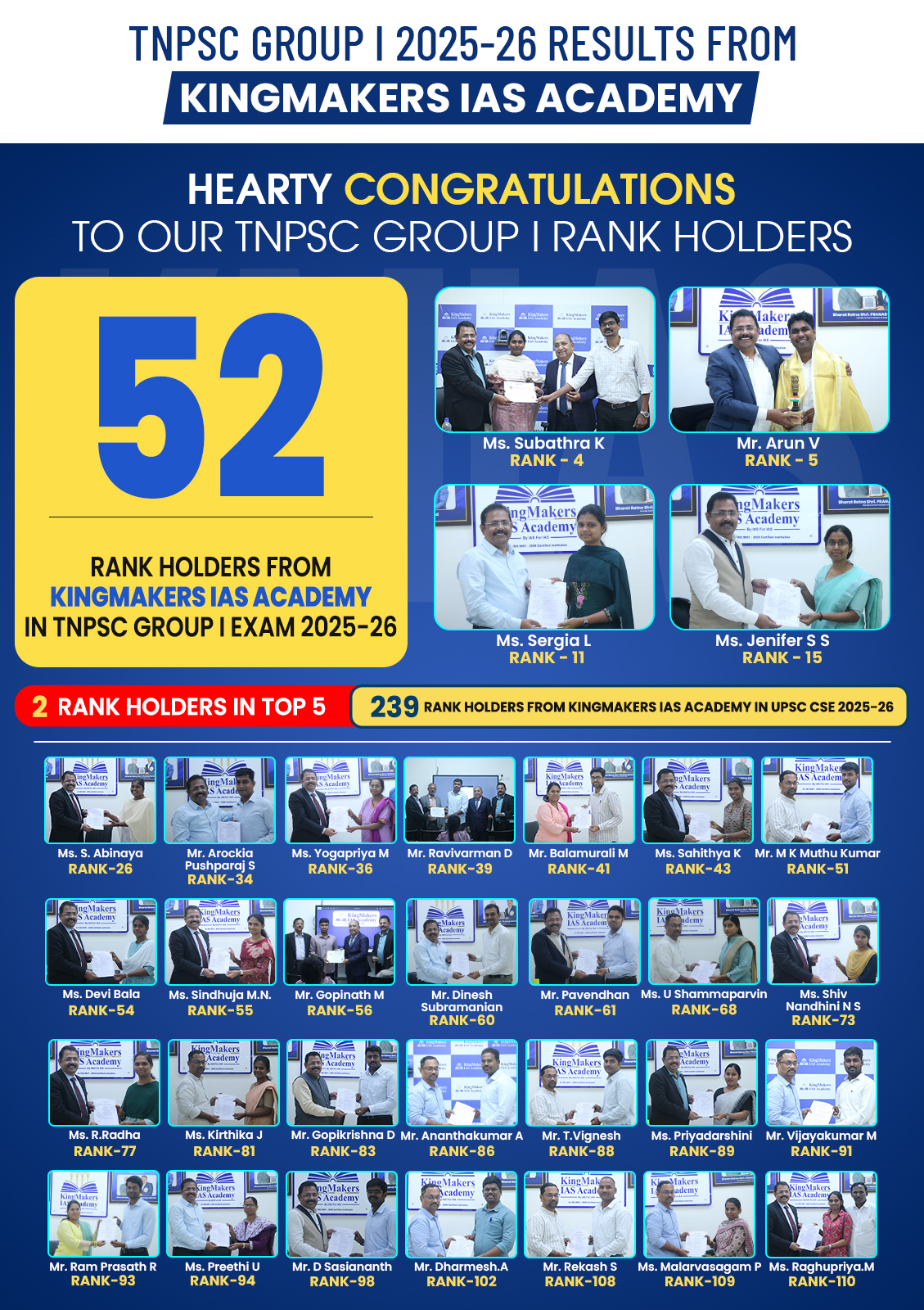 TNPSC Result Mobile Slide